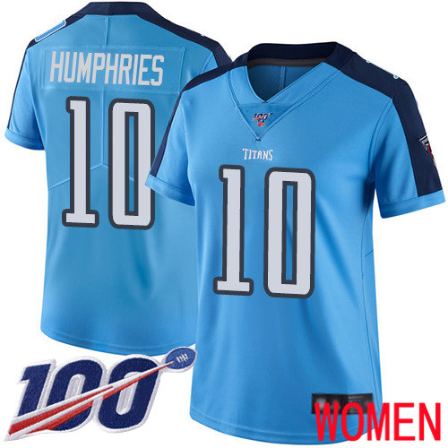 Tennessee Titans Limited Light Blue Women Adam Humphries Jersey NFL Football #10 100th Season Rush Vapor Untouchable